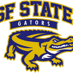SF State Gator purple and gold artwork